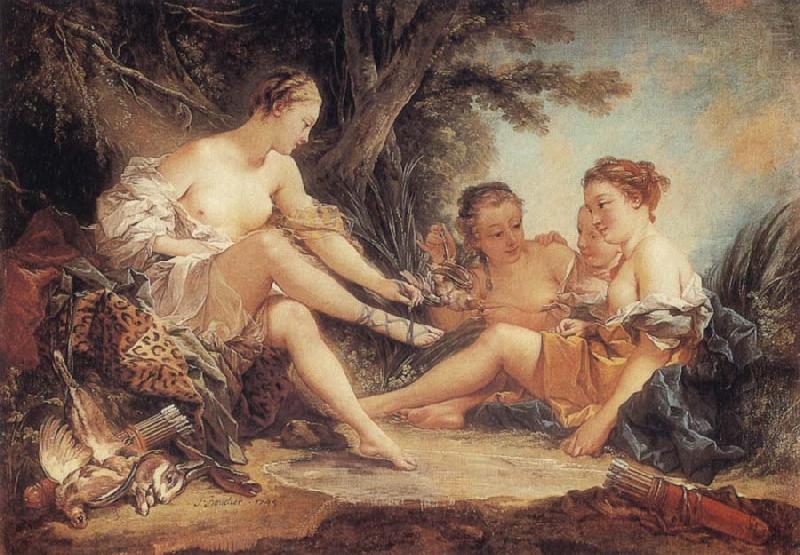 Francois Boucher Diana After the Hunt oil painting image